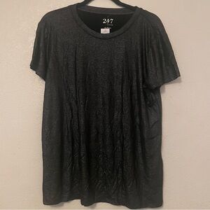 Maurices Charcoal Gray Black Women's Blouse